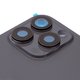 Задня панель корпуса для iPhone 15 Pro Max, чорна, із склом камери, Original (PRC) Прев'ю 1