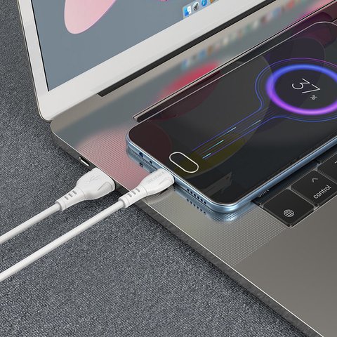 USB кабель Borofone BX51, USB тип-A, micro-USB тип-B, 100 см, 2 A, белый, #6931474743923 Превью 2