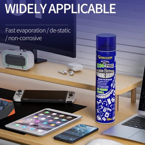 Очисник Mechanic 530 PRO, для чищення плат, 750 мл, антистатичний Прев'ю 4