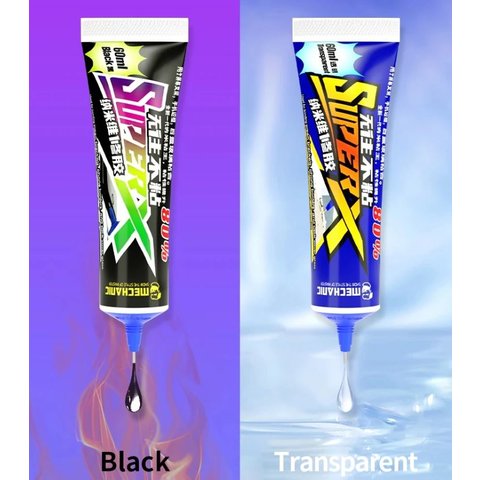 Sealant Glue Mechanic Super X, (for touchscreen/LCD gluing, 60 ml, black) Preview 2