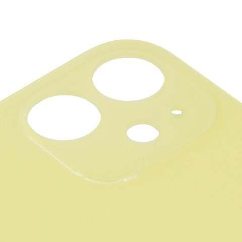 Panel trasero de carcasa puede usarse con iPhone 11, amarillo, no es necesario desmontar la cámara, Original (PRC), big hole Vista previa  1