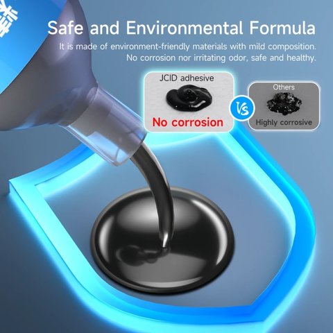 Adhesivo JCID TP-030T, poliuretano, transparente, para pegar tapas traseras, para marcos de pantalla, de secado instantáneo, 30 ml Vista previa  8