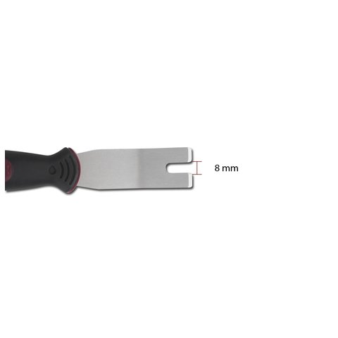 Инструмент для снятия обшивки с широкой "U" вилкой с изогнутым концом (сталь, 200 мм) Превью 2