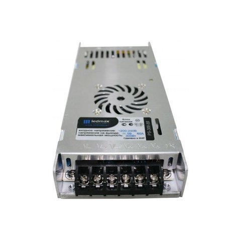 Блок питания для светодиодных лент 5 В, 60 A (300 Вт), 200-240 В, LED-MAX Превью 1
