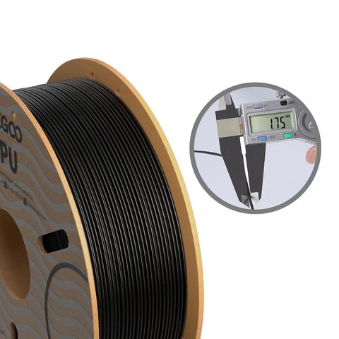 Филамент для 3D-принтера ELEGOO TPU Black, 1 кг Превью 1