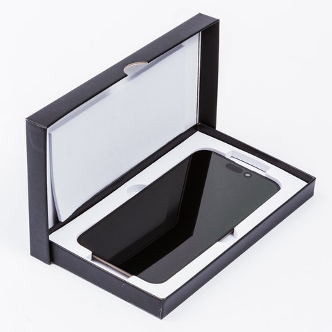 Дисплей для iPhone 15 Pro, черный, с рамкой, (OLED), GX OEM hard Превью 2