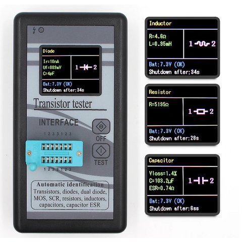Многофункциональный тестер электронных компонентов FNIRSI Превью 5